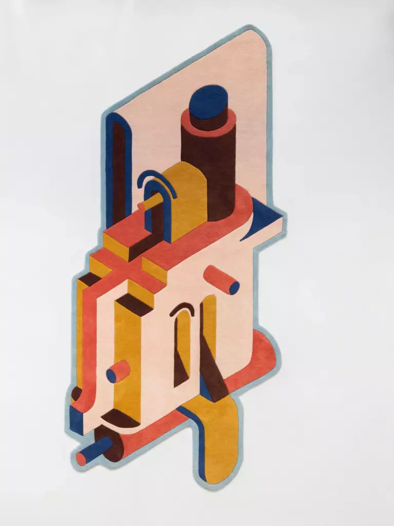 Photographe publicité et produits : mise en valeur des tapis du designer AdriAn Blanc Ooshot Pondy Studio BD 2 Resultat 768x1024