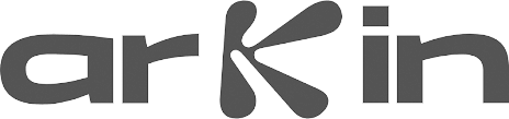 Logo du cabinet Arkin en gris sur fond transparent