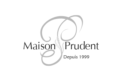 Logo de la Pâtisserie - Boulangerie Maison Prudent (à Jons- Rhône) en gris sur fond transparent