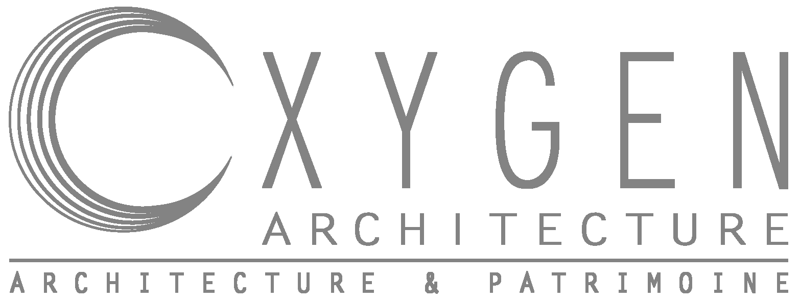 Logo de l'agence Oxygen en gris sur fond transparent