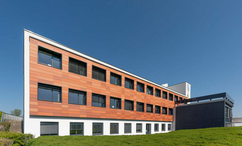 Photographie d'architecture du bâtiment VetAgro Sup réalisée pour le Cabinet d'architecture Seriziat
